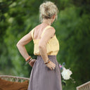 Blouse Florence – Lin chiné jaune doux - Quintessence