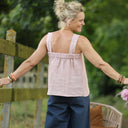 Blouse Florence – Lin chiné rose doux - Quintessence
