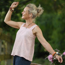 Blouse Florence – Lin chiné rose doux - Quintessence