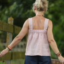 Blouse Florence – Lin chiné rose doux - Quintessence