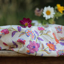 Blouse Florence – Satin de coton Parfum de printemps - Quintessence