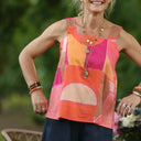 Blouse Florence – Satin de coton soleil couchant - Quintessence