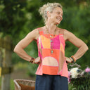 Blouse Florence – Satin de coton soleil couchant - Quintessence