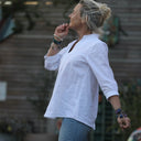 Blouse Isabeau - lin blanc - Quintessence