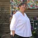 Blouse Isabeau - satin de coton Aquarelle - Quintessence