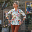 Blouse Isabeau - satin de coton Aquarelle - Quintessence