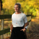 Blouse Janelle – Double gaze de coton ivoire - Quintessence