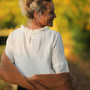 Blouse Janelle – Double gaze de coton ivoire - Quintessence