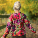 Blouse Janelle – Satin de coton fleuri Toscane - Quintessence