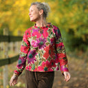 Blouse Janelle – Satin de coton fleuri Toscane - Quintessence