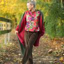 Blouse Janelle – Satin de coton fleuri Toscane - Quintessence