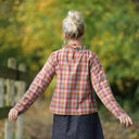 Blouse Janelle – tartan automnal en coton - Quintessence