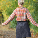 Blouse Janelle – tartan automnal en coton - Quintessence