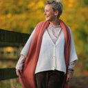 Blouse Janelle - voile de coton fleuri rose tendre - Quintessence