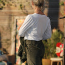 Blouse Lalou jersey de viscose blanc pailleté - Quintessence