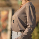 Blouse Lalou sable/bronze - Quintessence