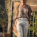 Blouse Lalou sable/bronze - Quintessence