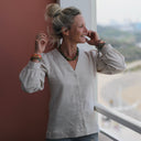 Blouse Léocadie - Chevron ficelle chiné - Quintessence