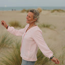 Blouse Léocadie - double gaze de coton rose poudré - Quintessence