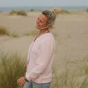 Blouse Léocadie - double gaze de coton rose poudré - Quintessence