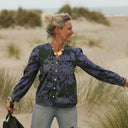 Blouse Léocadie - Ikat violet/kaki - Quintessence