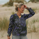 Blouse Léocadie - Ikat violet/kaki - Quintessence