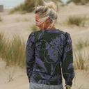 Blouse Léocadie - Ikat violet/kaki - Quintessence