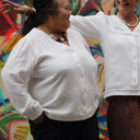 Blouse Léocadie - triple gaze de coton blanche - Quintessence