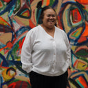 Blouse Léocadie - triple gaze de coton blanche - Quintessence