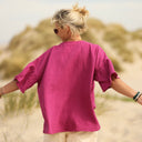 Blouse Léopoldine - double gaze de coton bougainvilier - Quintessence