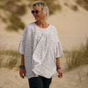 Blouse Léopoldine - double gaze de coton feuillage mordoré - Quintessence