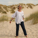 Blouse Léopoldine - double gaze de coton feuillage mordoré - Quintessence