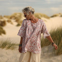 Blouse Léopoldine - double gaze de coton fleurs des marais - Quintessence