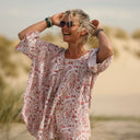 Blouse Léopoldine - double gaze de coton fleurs des marais - Quintessence