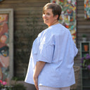 Blouse Léopoldine - seersucker blanc cassé - Quintessence