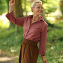 Blouse Lueur — Seersucker figue-noisette - Quintessence
