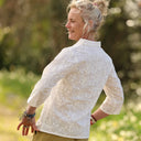 Blouse Madeleine Broderie ivoire fleurettes | Quintessence