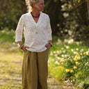 Blouse Madeleine Broderie ivoire fleurettes | Quintessence