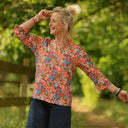 Blouse Madeleine – Coton Flammes Botaniques - Quintessence