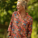 Blouse Madeleine – Coton Flammes Botaniques - Quintessence