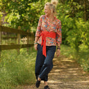 Blouse Madeleine – Coton Flammes Botaniques - Quintessence