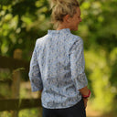Blouse Madeleine – Coton Hortensia bleu - Quintessence