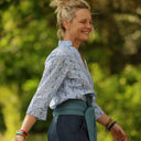 Blouse Madeleine – Coton Hortensia bleu - Quintessence