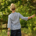 Blouse Madeleine – Coton Hortensia bleu - Quintessence