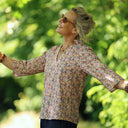 Blouse Madeleine – Coton Hortensia rose - Quintessence