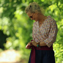 Blouse Madeleine – Coton Hortensia rose - Quintessence