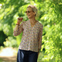 Blouse Madeleine – Coton Hortensia rose - Quintessence
