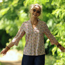 Blouse Madeleine – Coton Hortensia rose - Quintessence