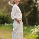 Blouse Madeleine – Double Gaze de Coton Blanc cassé - Quintessence