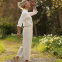 Blouse Madeleine – Double Gaze de Coton Blanc cassé - Quintessence